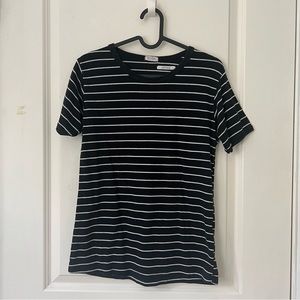 John Galt Brandy Melville Black & White Striped Tee